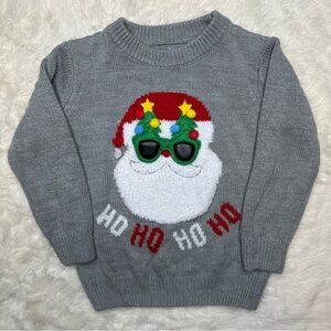 George Christmas Santa Sweater Grey & Red Size 5